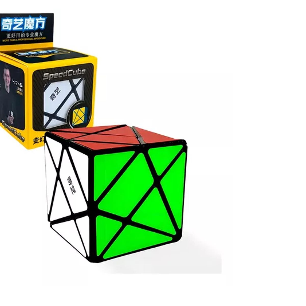 GENERICO - Cubo Rubik Qiyi Axis 3x3 Color De La Estructura Negro