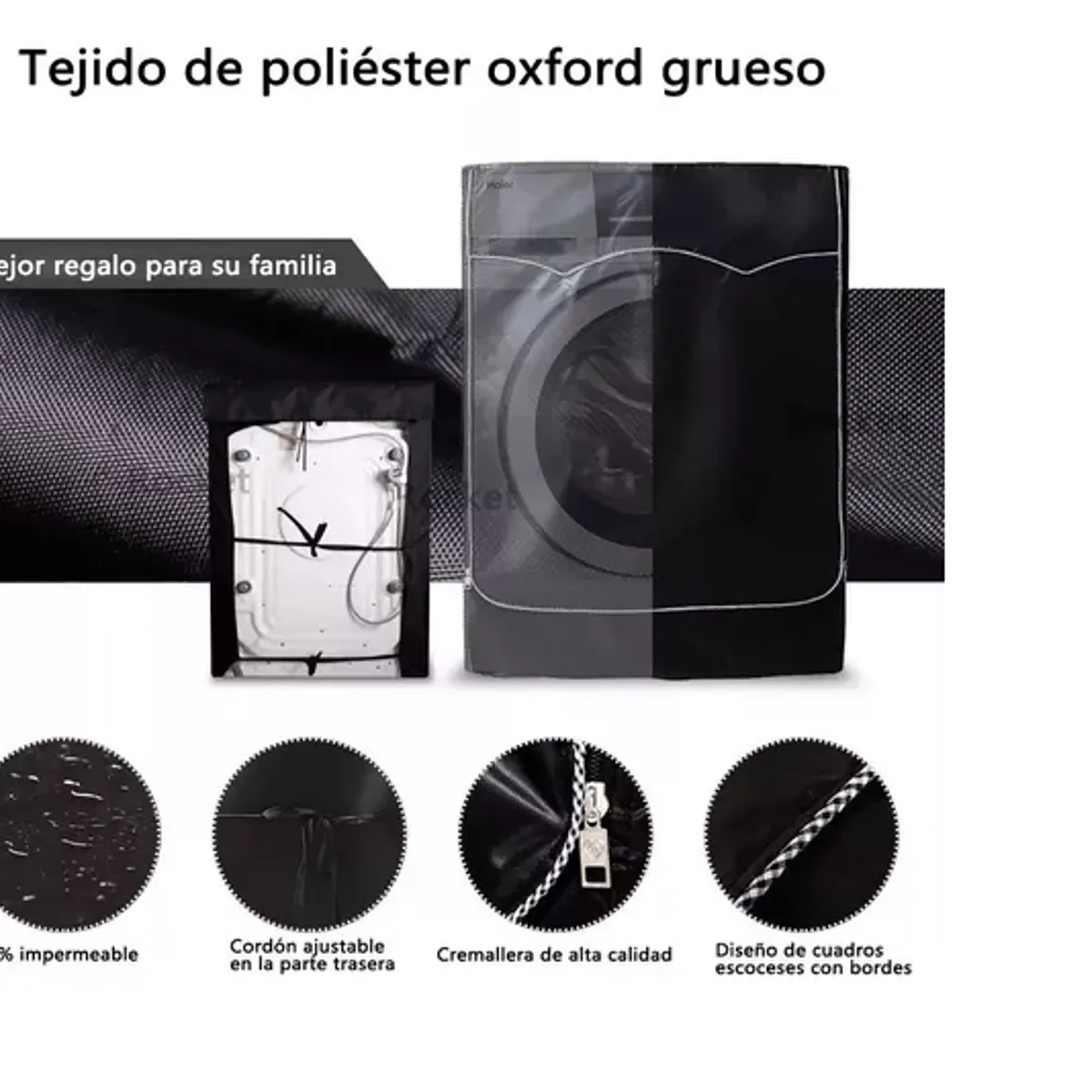 GENERICO - Funda De Lavadora Impermeable Y Resistente A Rayos Uv