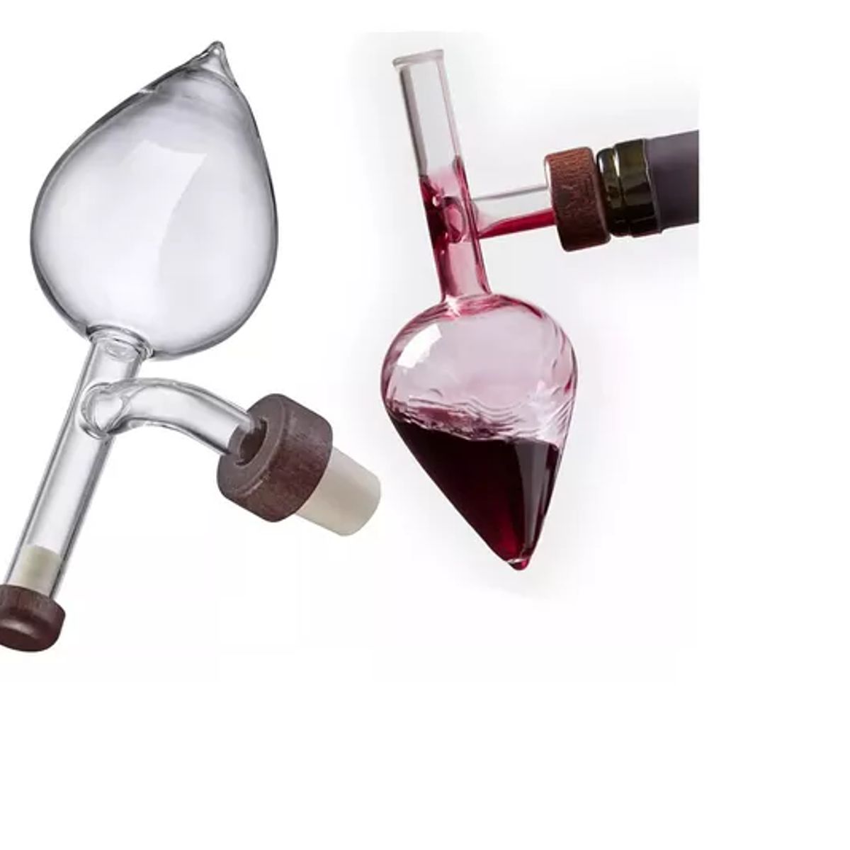 GENERICO - Aireador De Vinos Oxigenador Vidrio Decantador Gota Cristal