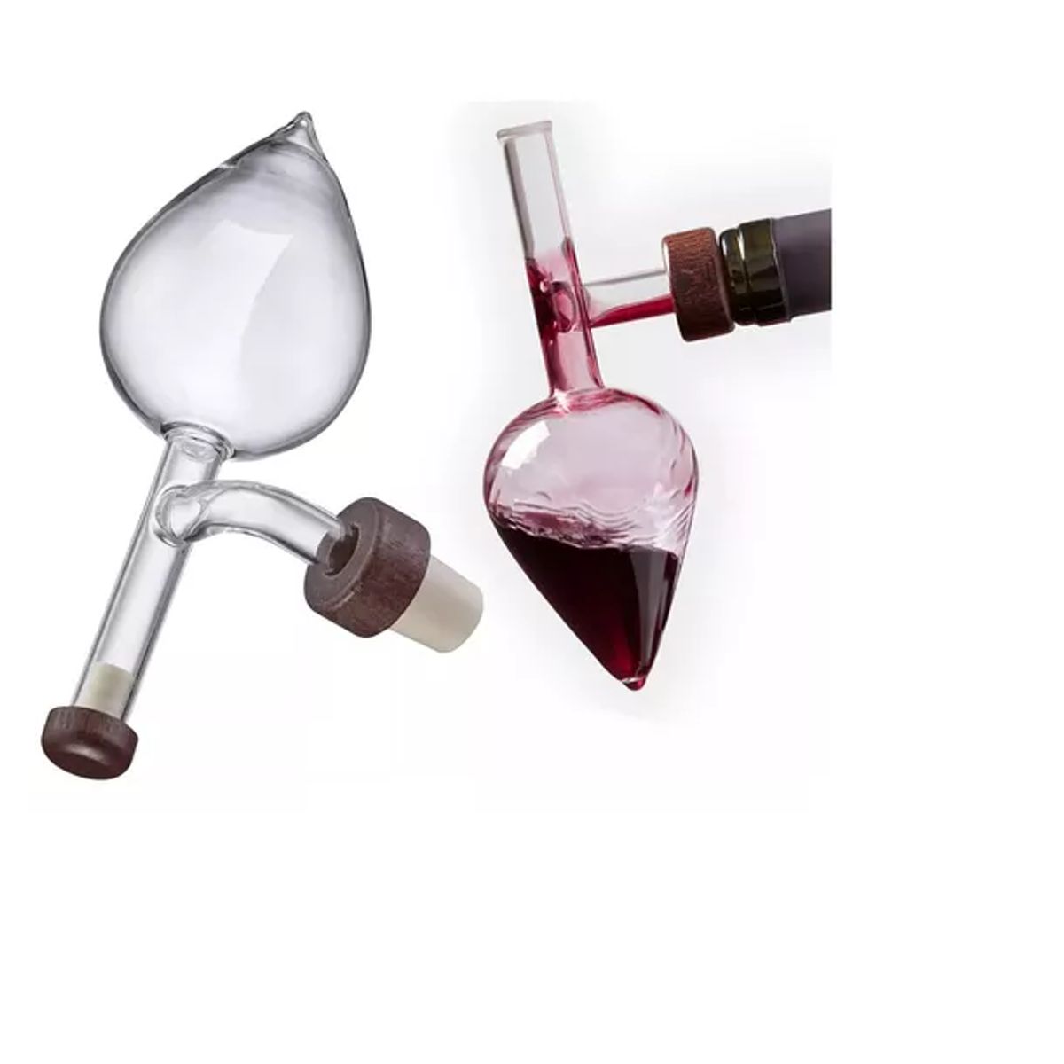 GENERICO - Aireador De Vinos Oxigenador Vidrio Decantador Gota Cristal