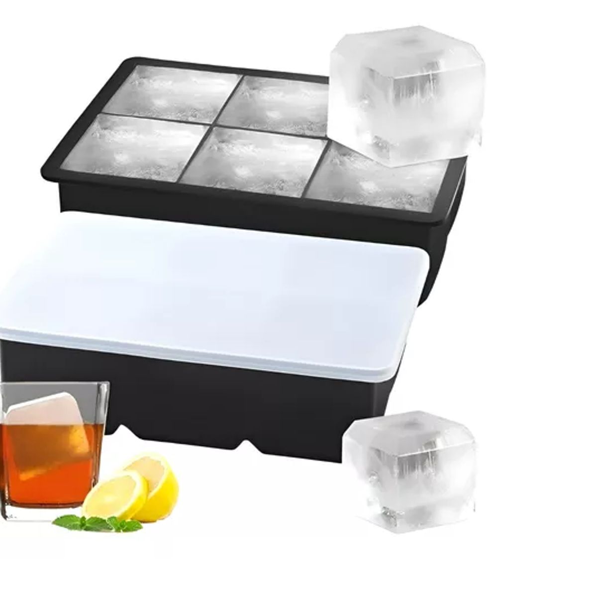 GENERICO - 2 Cubetas Hielo Cubetera Cubetas Silicona Cubeta