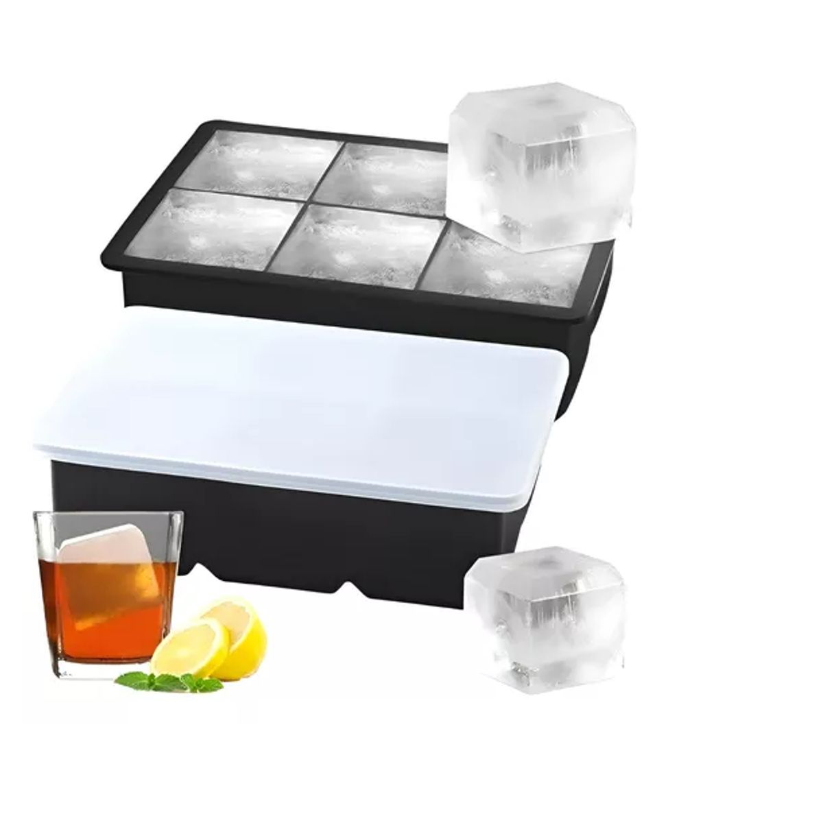 GENERICO - 2 Cubetas Hielo Cubetera Cubetas Silicona Cubeta