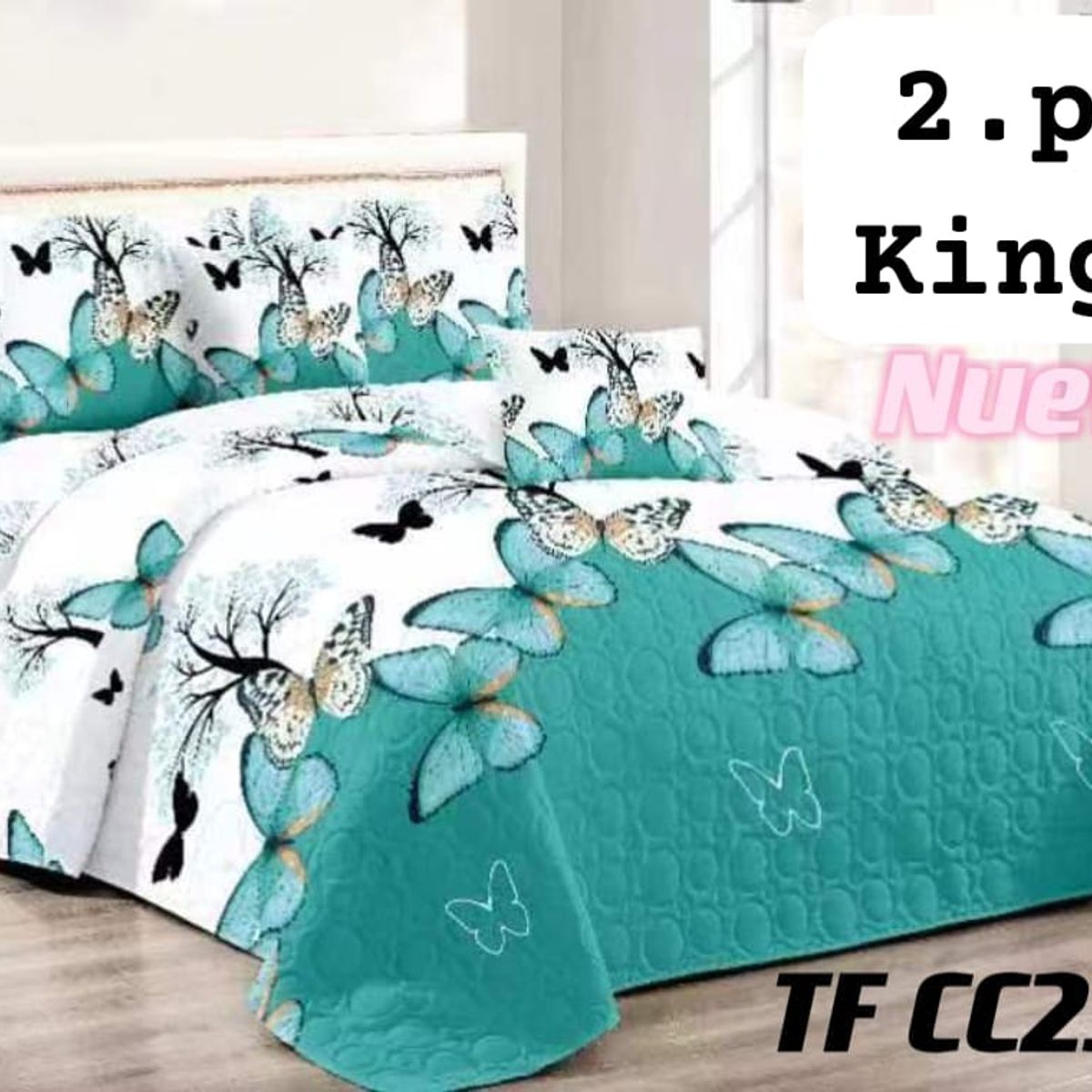 GENERICO - cubrecamas quilt verano diseño 2p