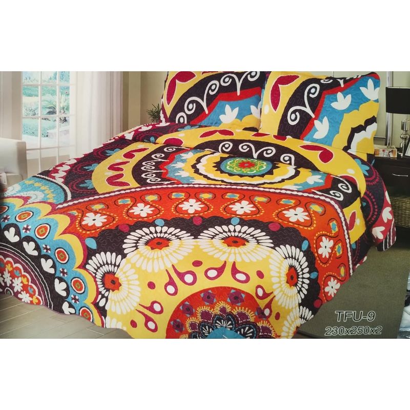GENERICO - cubrecamas quilt verano diseño 2p