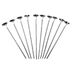 GENERICO - VARILLAS PORTAGLOBO TRANSPARENTE 40CM X10 PCS X1 UNI