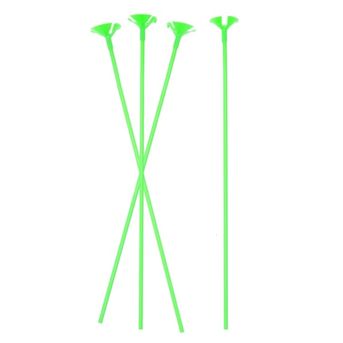 GENERICO - VARILLAS PORTAGLOBO VERDE 40CM X10 PCS X1 UNI