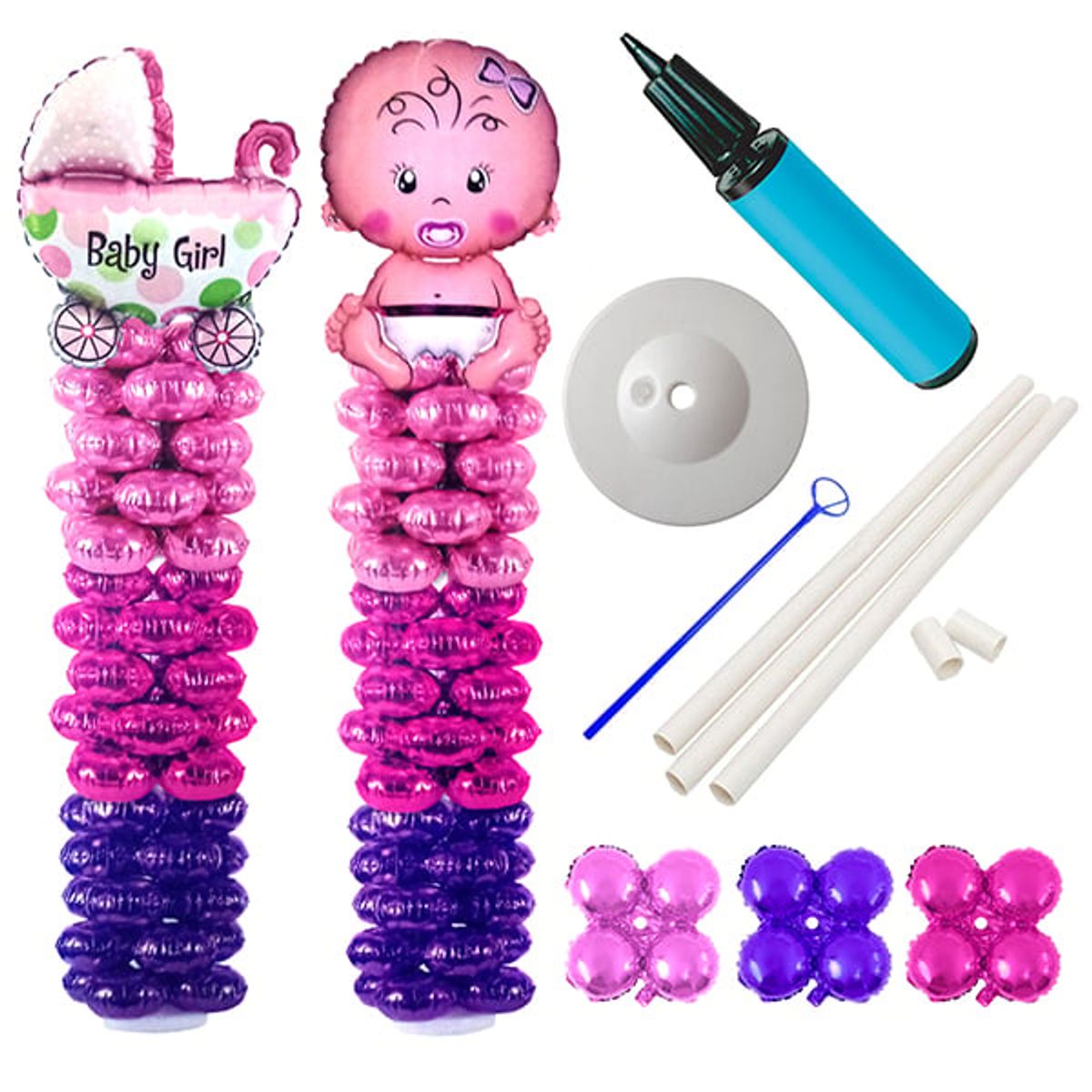 GENERICO - PILAR DECO METALICO NENA 1.5 MT X1 UNI