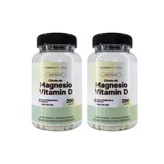 NATURAL FARM - Citrato De Magnesio + Vitamina D3 Nf 400 Caps 2x200 Capsulas