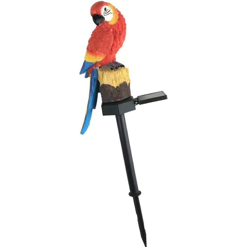 GENERICO - Lampara Solar Exterior Impermeable Figura Loro