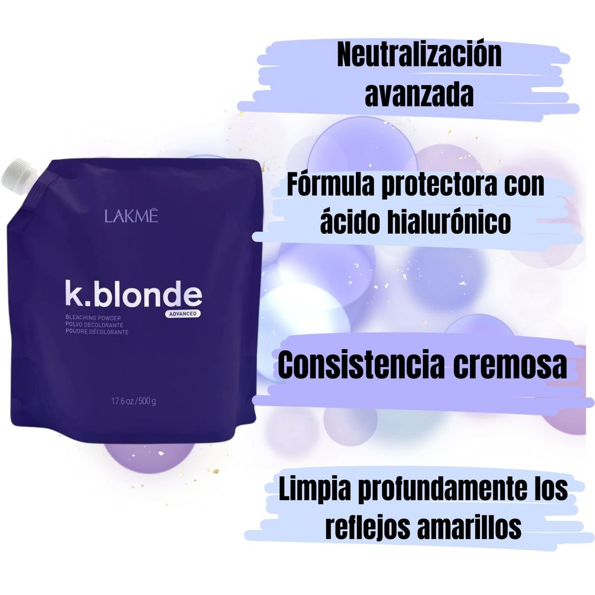 LAKME - Lakme Polvo Decolorante K Blonde 500ml Aclara 8 tonos
