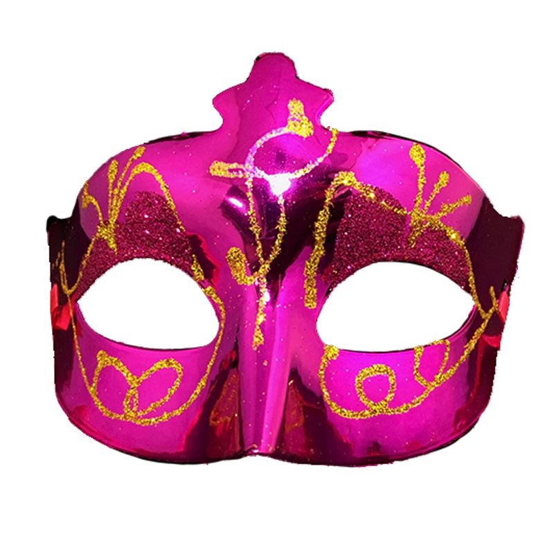 GENERICO - ANTIFAZ ESCARCHA FUCSIA X1 UNI
