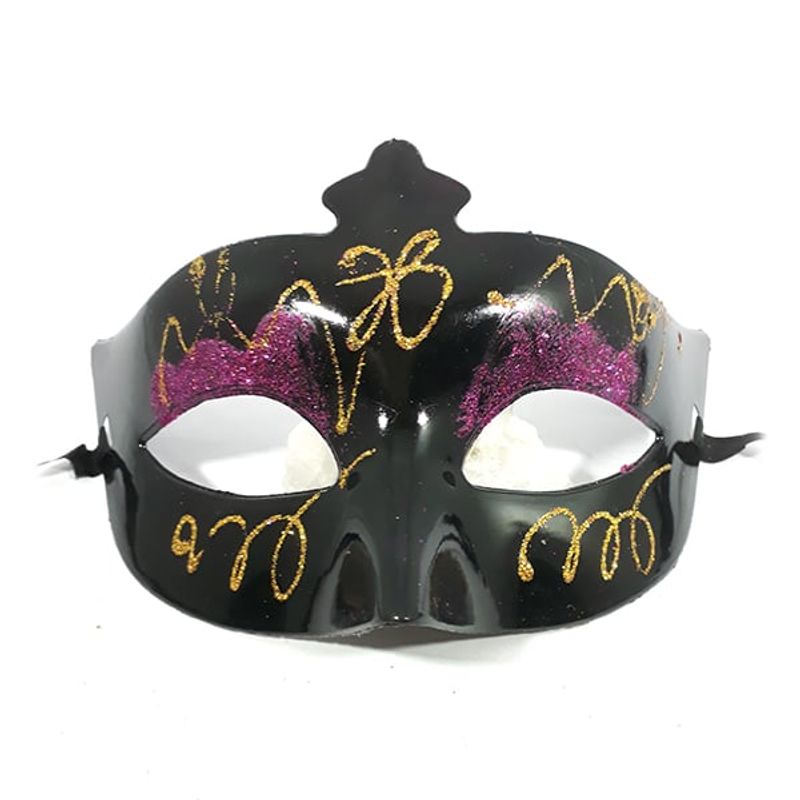 GENERICO - ANTIFAZ ESCARCHA NEGRO X1 UNI