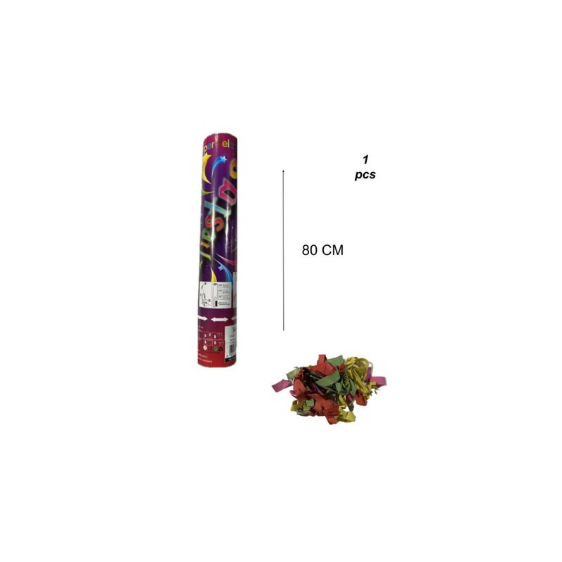 GENERICO - LANZA CONFETI 1 PCS 80 CM