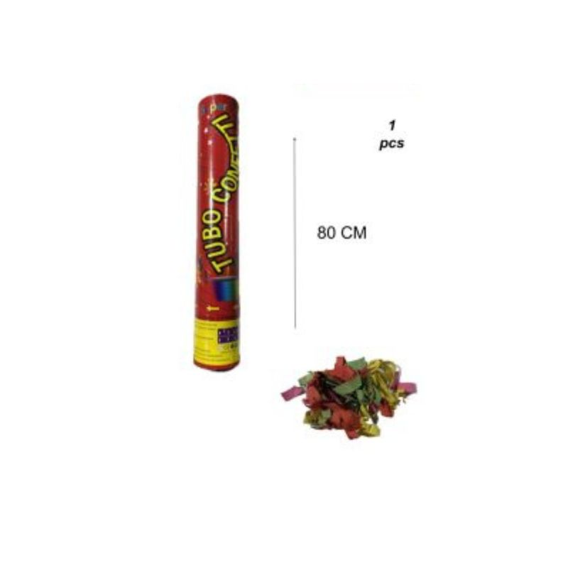 GENERICO - LANZA CONFETI 1 PCS 80 CM