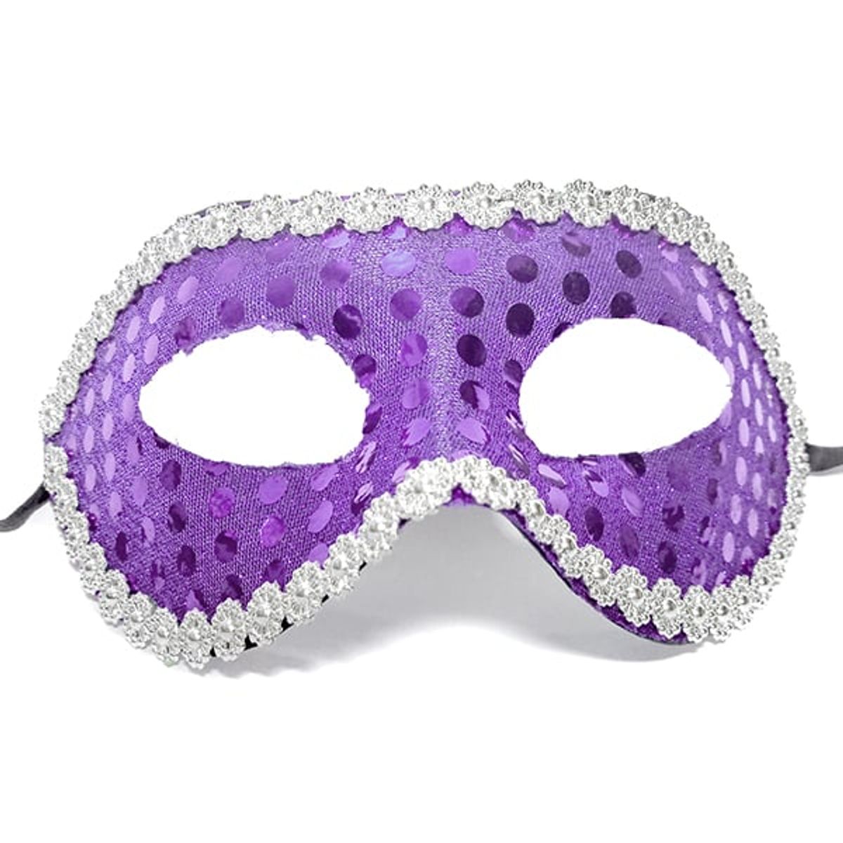 GENERICO - ANTIFAZ LENTEJUELA LILA X1 UNI