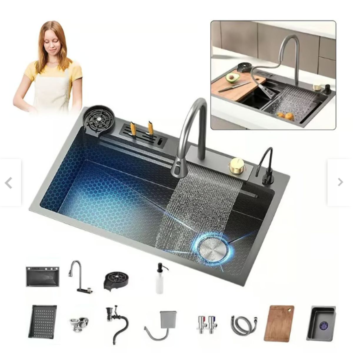 GENERICO - Lavaplatos multifuncional con portador