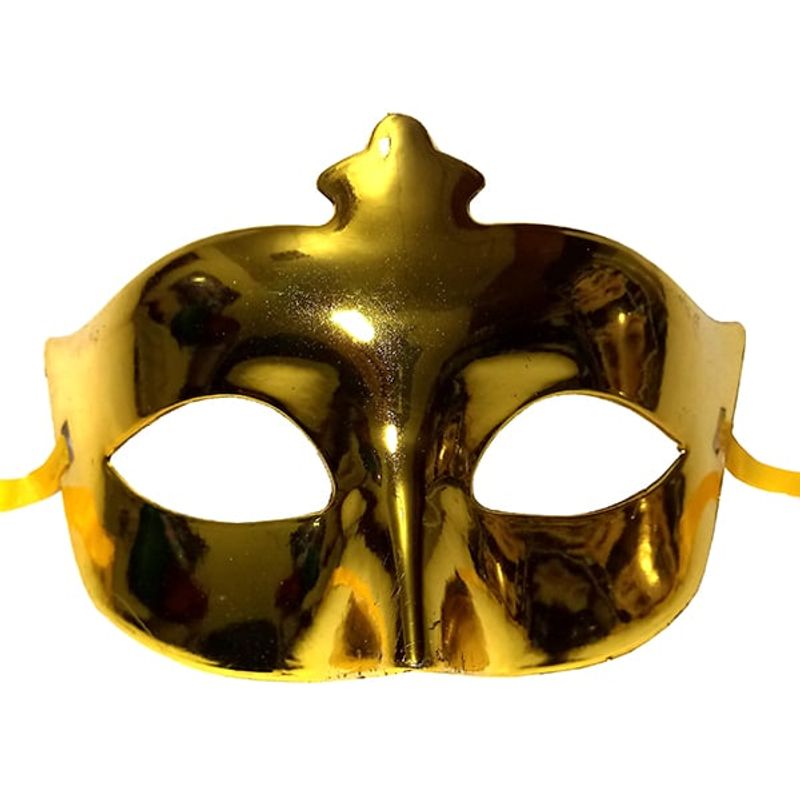 GENERICO - ANTIFAZ LISO DORADO X1 UNI
