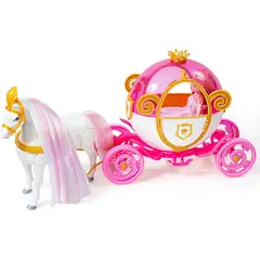 DISNEY INTERACTIVE - Carruaje De La Barbie Princesa A Caballo Luces Sonido rosa