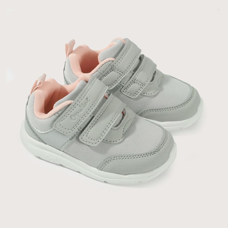 OPALINE - Zapatilla deportiva Bebé Niña Gris 39757 Opaline