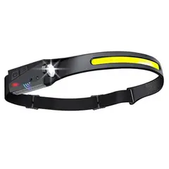 OEM - Linterna Cintillo Banda LED COB+XPE Recargable Sensor YT200