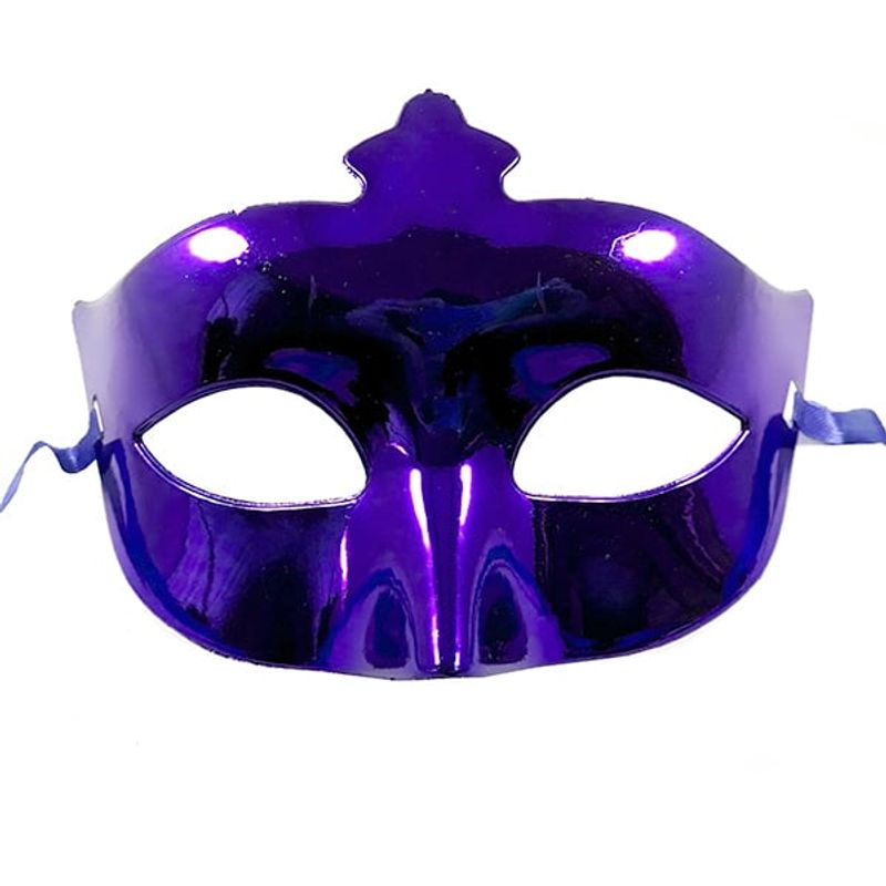 GENERICO - ANTIFAZ LISO MORADO X1 UNI