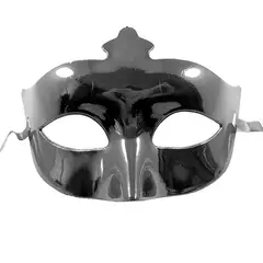 GENERICO - ANTIFAZ LISO PLATEADO X1 UNI