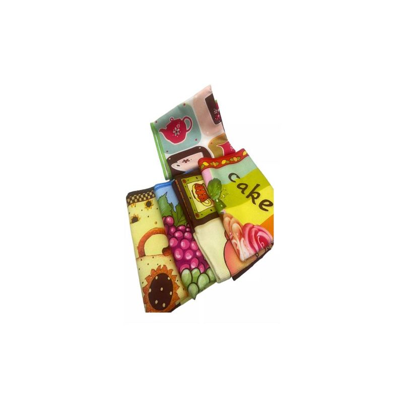 GENERICO - Pack De 12 Paños De Cocina Diseño Variados Secado Rápido