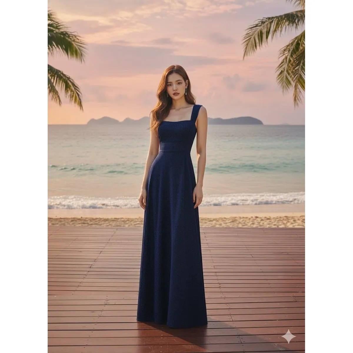 LUNA - VESTIDO DE FIESTA AZUL SALOME