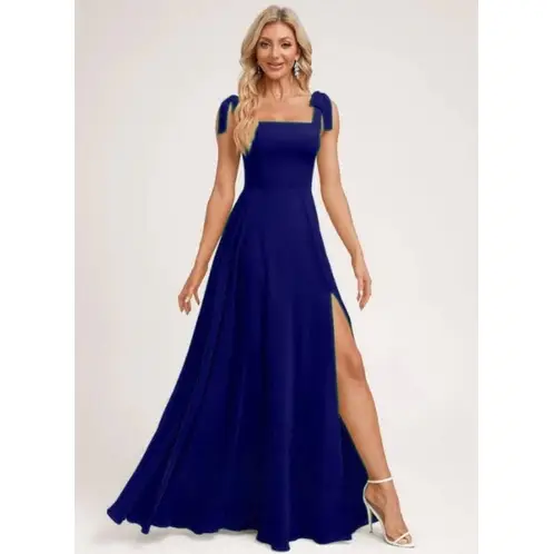 LUNA - VESTIDO DE FIESTA AZUL SALOME