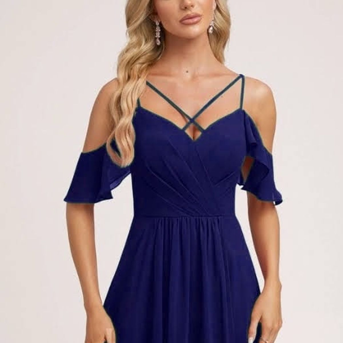 LUNA - VESTIDO CLOIE DE FIESTA AZUL