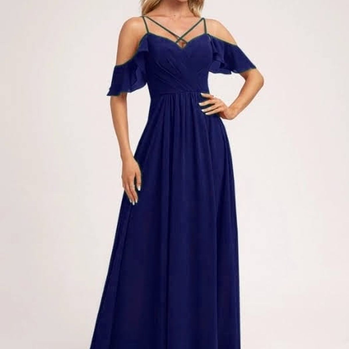 LUNA - VESTIDO CLOIE DE FIESTA AZUL