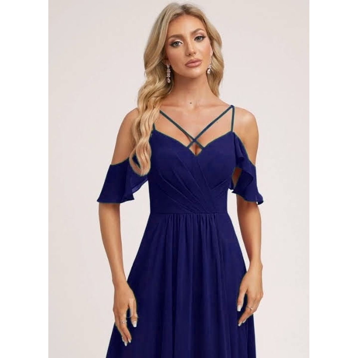 LUNA - VESTIDO CLOIE DE FIESTA AZUL