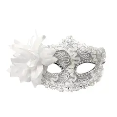 GENERICO - ANTIFAZ VENECIANO FLOR BLANCO X1 UNI