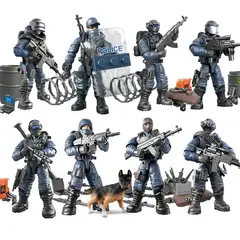 GENERICO - Set Soldados Fuerzas Especiales Swat 8 Unidades(bloques de Construccón)