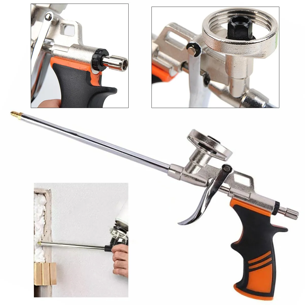 KUANGYE - Pistola De Espuma Expandible Profesional  Metal Resistente