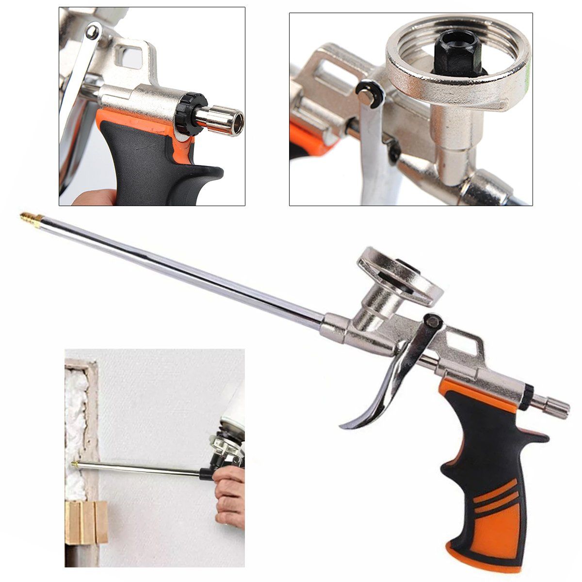 KUANGYE - Pistola De Espuma Expandible Profesional  Metal Resistente