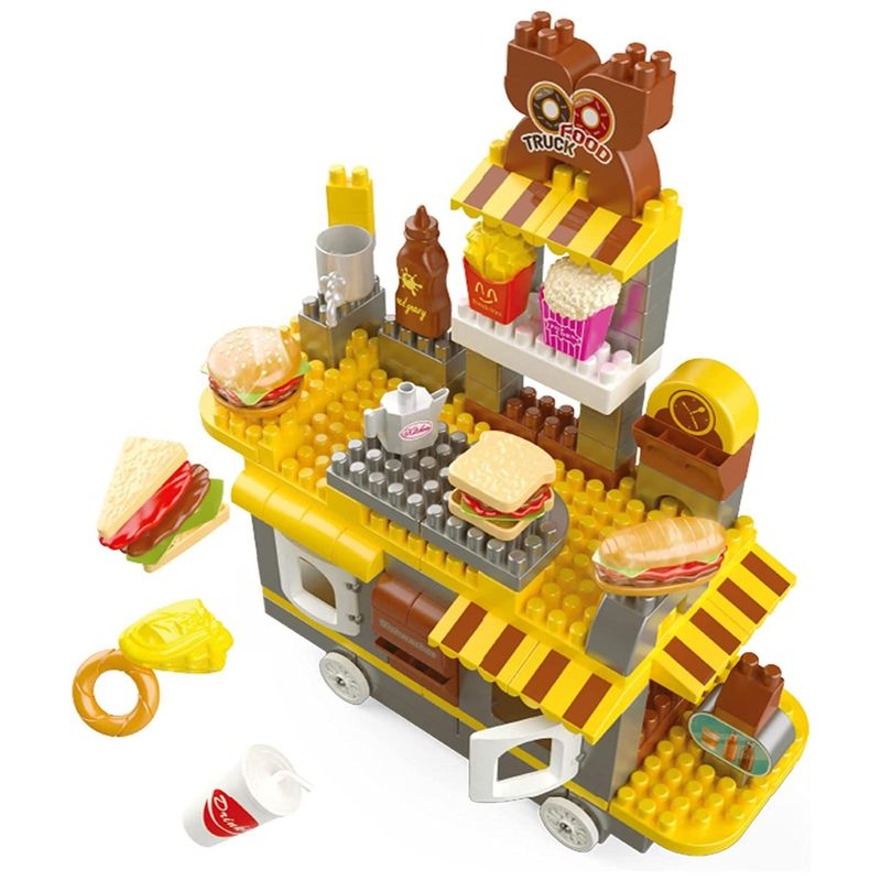 GENERICO - Juguete Cocina De Bloques Construccion 117 Piezas Accesorios