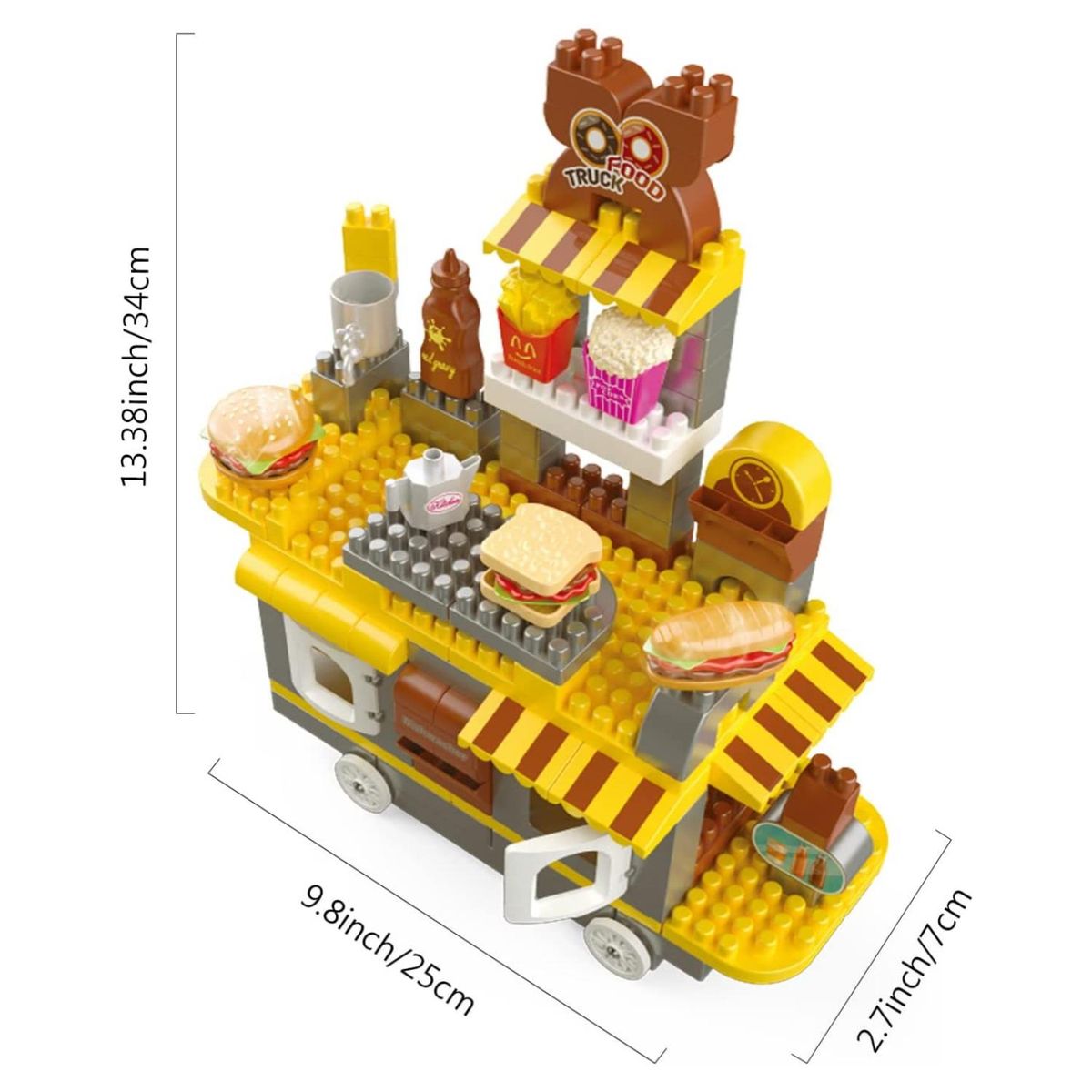 GENERICO - Juguete Cocina De Bloques Construccion 117 Piezas Accesorios