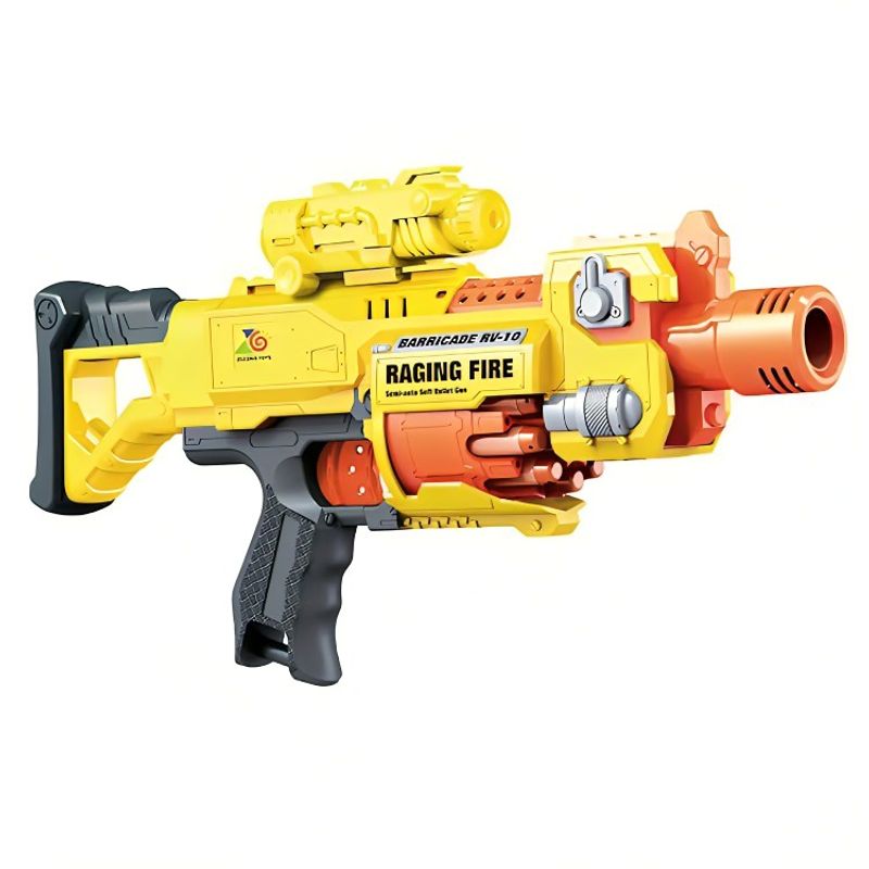 OEM - PISTOLA DE DARDOS  JUGUETE A PILAS RACING FIRE