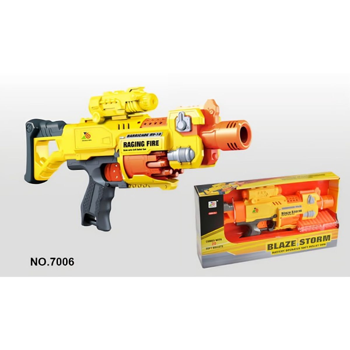 OEM - PISTOLA DE DARDOS  JUGUETE A PILAS RACING FIRE