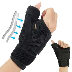 KUANGYE - Muñequera Ortopédica Compresión Con Soporte De Pulgar Pack 2