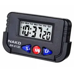GEN - Reloj Digital Mini Hora Fecha Para Auto Moto Escritorio