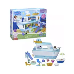 HASBRO - Peppa Pig Crucero Vacaciones Familiar - 17 piezas