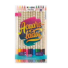 MOOVING - Estuche 12 lápices de colores Acuarelados -