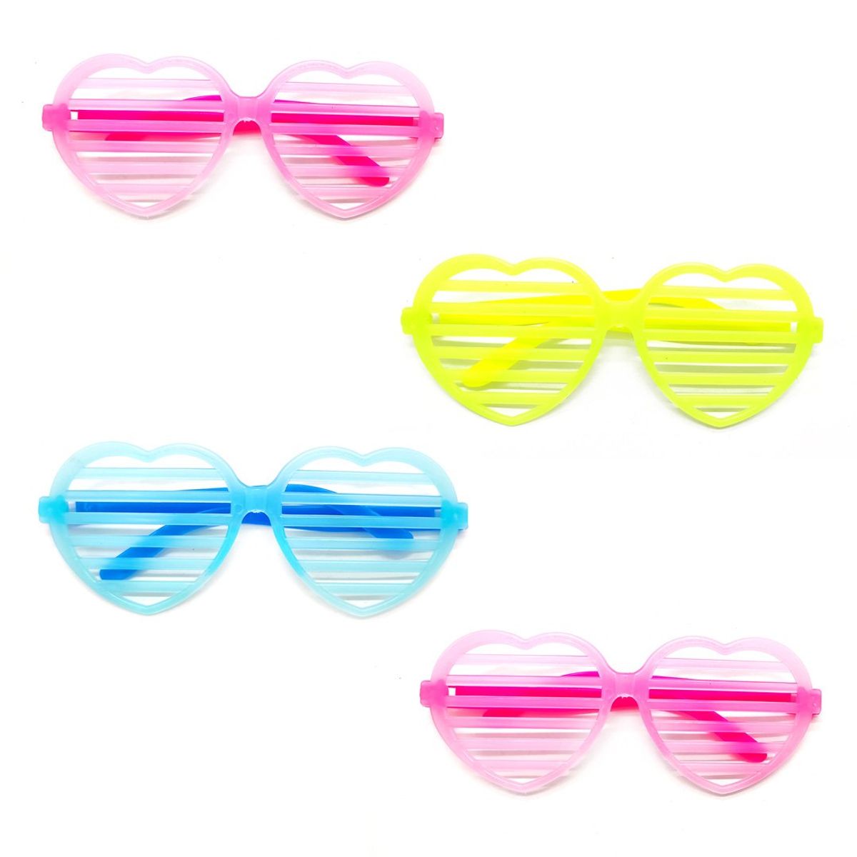 GENERICO - LENTE GLOW CORAZON X4UNI