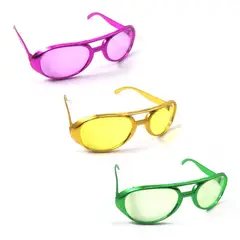 GENERICO - LENTE METALIZADO AVIADOR SURTIDO X5 UNI