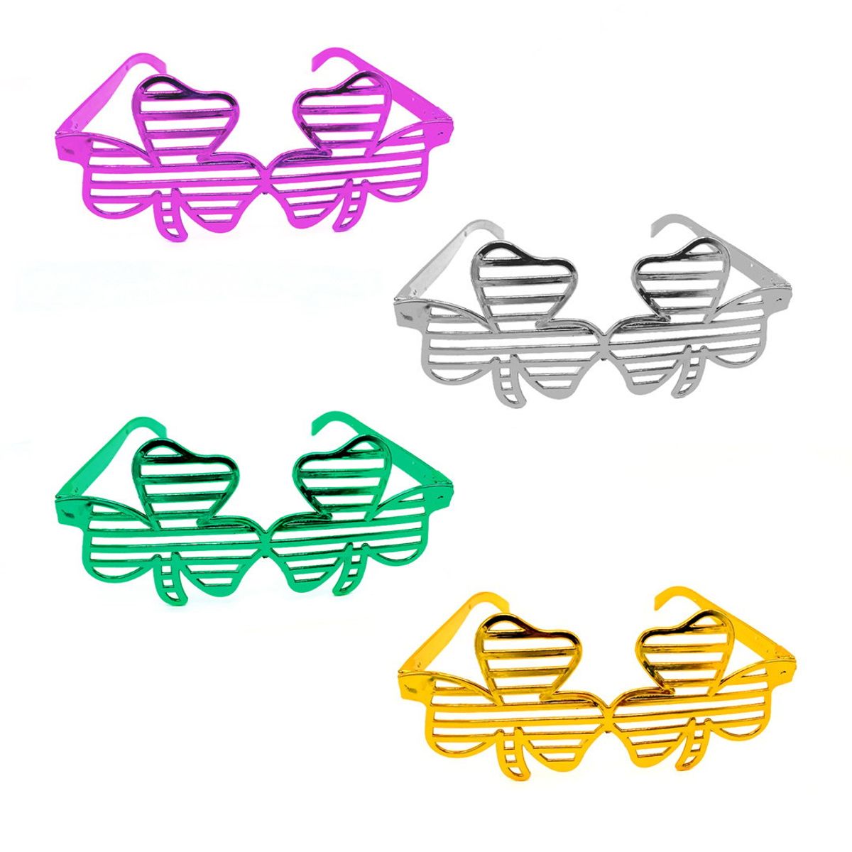 GENERICO - LENTE METALIZADO CLOVER SURTIDO X5 UNI