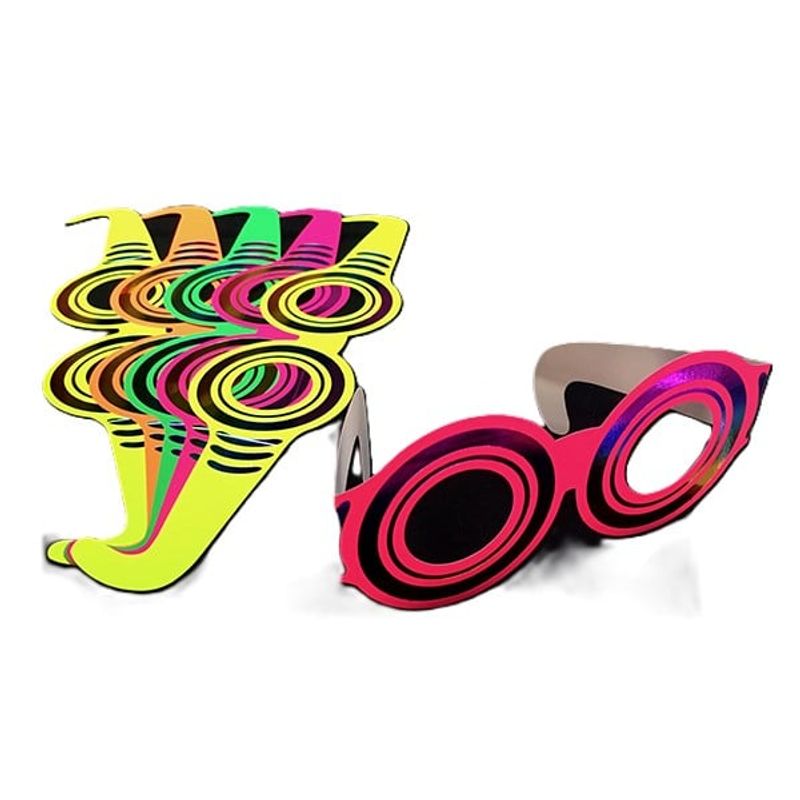 GENERICO - LENTES CARTON FLUOR REDONDO X6 UNI