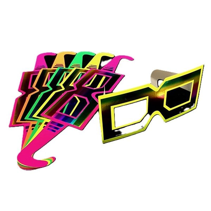 GENERICO - LENTES CARTON FLUOR CUADRADO X6 UNI