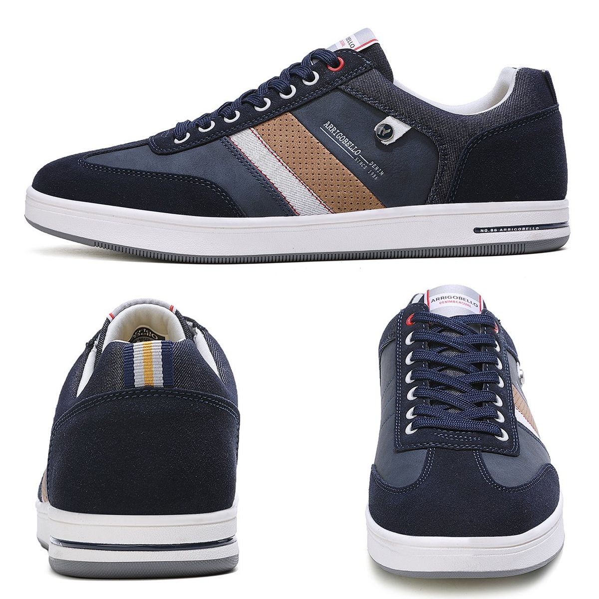 SHANDIAN - Zapatos casuales al aire libre para hombres